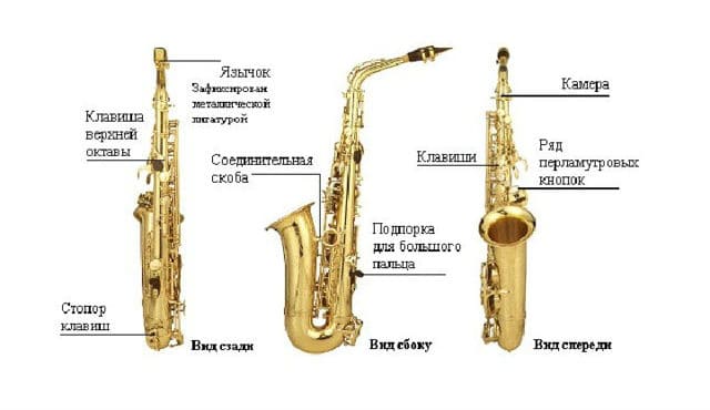 Как устроен саксофон схема - 92 фото